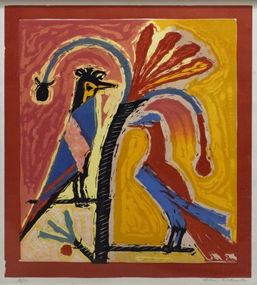 Lot 641 - Michael Rothenstein (British, 1908-1993) - Signed limited edition print - 'Red Leaves'