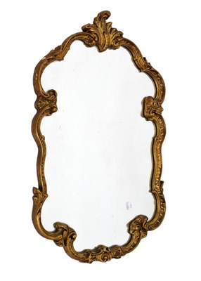 Lot 618 - Reproduction Oval giltwood wall mirror