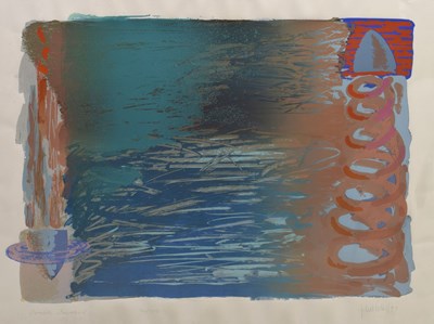Lot 644 - John Loker (British, b. 1938) - Signed limited edition screenprint - 'Double Incident'