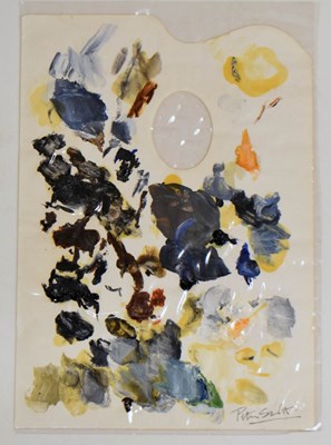 Lot 509 - Sir Peter Markham Scott (1909-1989) - Signed artist palette