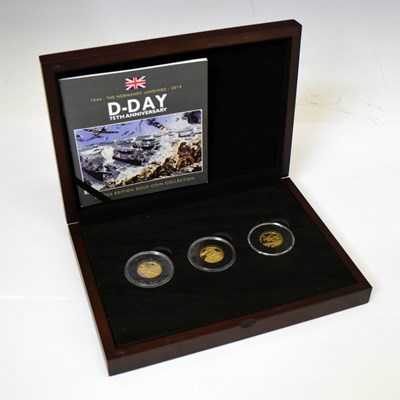 Lot 200 - Bailiwick of Guernsey - Elizabeth II - Gold Coin Collection, three one-pound coin set, 2019