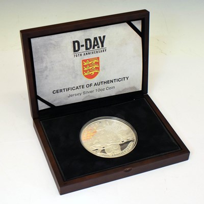 Lot 243 - Bailiwick of Jersey - Elizabeth II - Silver proof 10oz coin, 2014