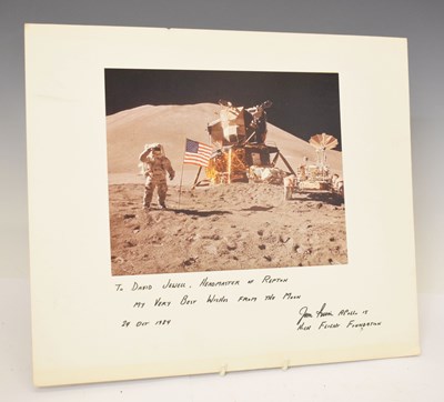 Lot 261 - Jim Irwin - Apollo 15 Moon Landing signed colour photograph