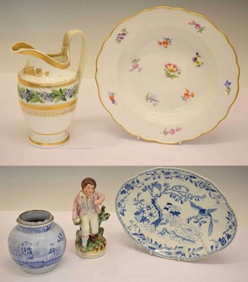 Lot 422 - Meissen porcelain soup plate etc