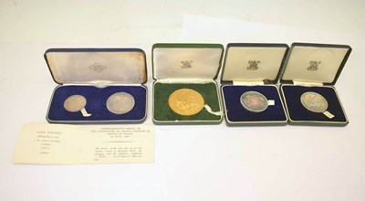Lot 249 - Collection of silver medallions commemorating the 1969 investiture of the Prince of Wales