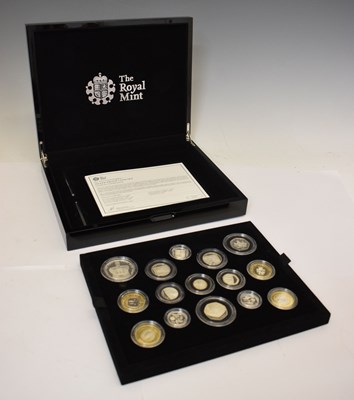 Lot 225 - Royal Mint - Elizabeth II - UK silver proof fifteen coin set, 2013