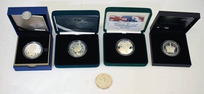 Lot 227 - Royal Mint - Elizabeth II - Five UK silver proof piedfort £5 coins