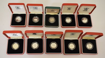 Lot 230 - Royal Mint - Elizabeth II - Ten UK silver proof piedfort £1 coins