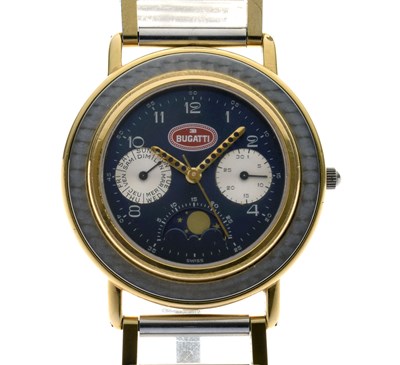 Lot 103 - Bugatti - Two-tone stainless steel bracelet watch
