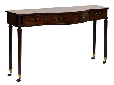 Lot 506 - Gillows of Lancaster - Late George III mahogany serving or side table