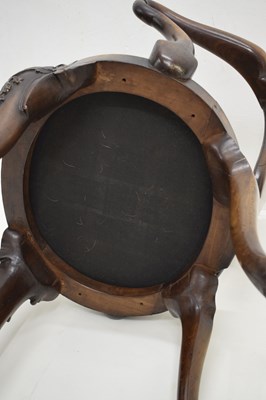 Lot 526 - Attributed to John Barrow for Gillows of Lancaster - George IV walnut open arm library chair