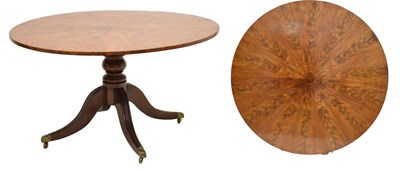 Lot 535 - Regency style mahogany snap-top centre or breakfast table