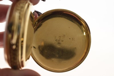 Lot 77 - Edwardian 18ct gold cased open face pocket watch, T.R. Hanby of Bradford