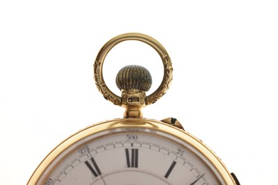 Lot 77 - Edwardian 18ct gold cased open face pocket watch, T.R. Hanby of Bradford