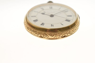 Lot 77 - Edwardian 18ct gold cased open face pocket watch, T.R. Hanby of Bradford