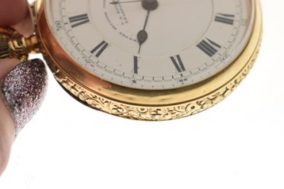 Lot 77 - Edwardian 18ct gold cased open face pocket watch, T.R. Hanby of Bradford