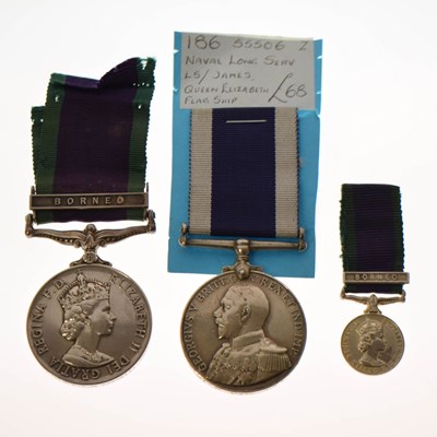 Lot 337 - George V Naval Long Service and Good Conduct medal