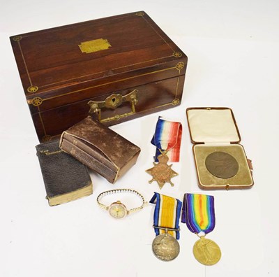 Lot 341 - British First World War medal trio to Sapper A. Gardiner