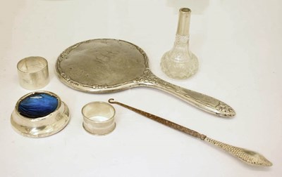 Lot 185 - Group of silver and silver-mounted items