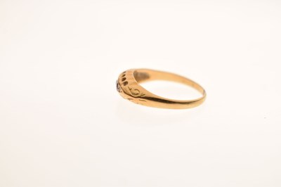 Lot 26 - Early 20th century ruby and diamond 18ct gold ring