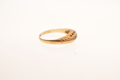 Lot 26 - Early 20th century ruby and diamond 18ct gold ring