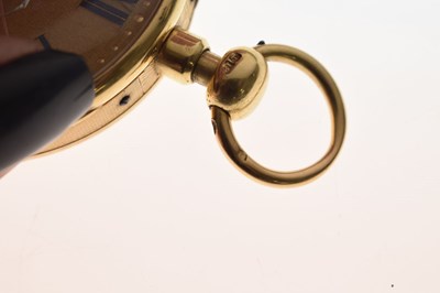 Lot 75 - George IV 18ct gold cased open face pocket watch, D&W Morice