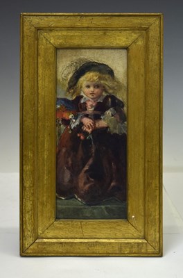 Lot 289 - Louisa, Marchioness of Waterford (British, 1818-1891) - Watercolour - Child in a violet dress