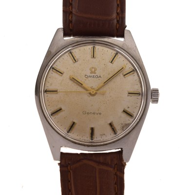Lot 101 - Omega - Genève stainless steel cased wristwatch, ref.135.041