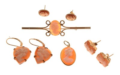 Lot 91 - Collection of cameo jewellery