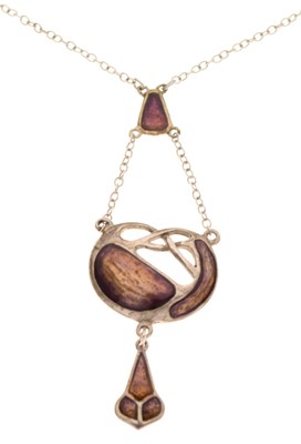 Lot 56 - Art Nouveau-style silver pendant