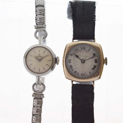 Lot 114 - Omega - Lady's late 1950s stainless steel bracelet watch, ref. 2945-4