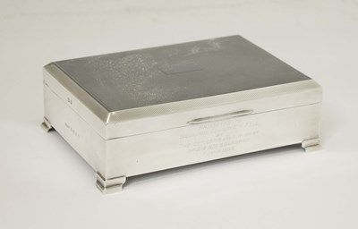 Lot 137 - Elizabeth II silver table top box