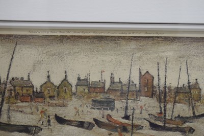 Lot 266 - After Laurence Stephen Lowry R.A. (British, 1887-1976) - 'The Beach'