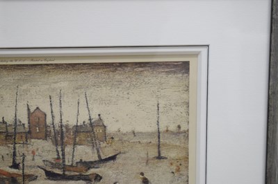 Lot 266 - After Laurence Stephen Lowry R.A. (British, 1887-1976) - 'The Beach'
