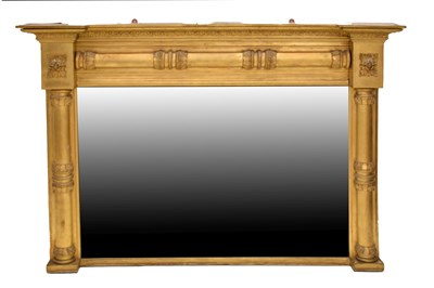 Lot 477 - Mid-19th century gilt overmantel mirror