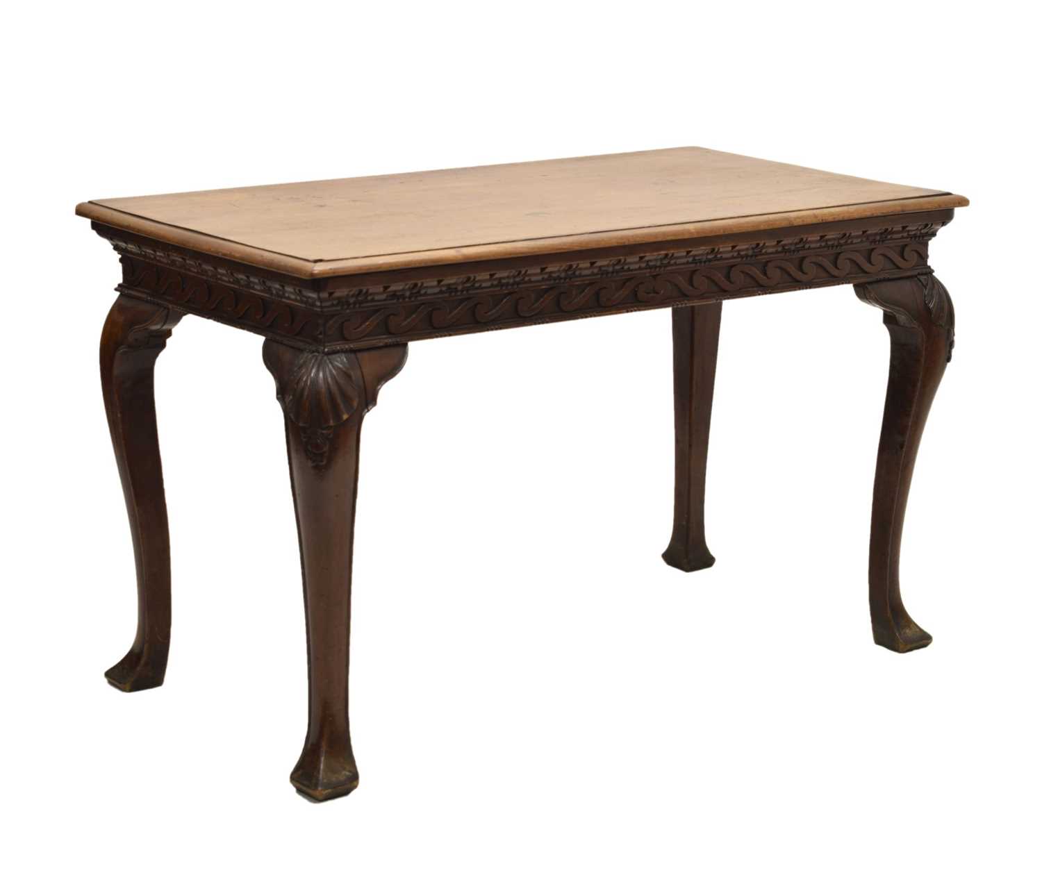 Lot 522 - George II 'red walnut' side table, probably Irish