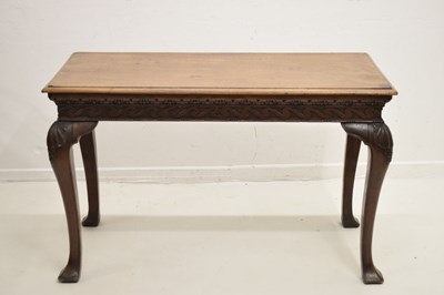 Lot 522 - George II 'red walnut' side table, probably Irish