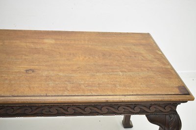 Lot 522 - George II 'red walnut' side table, probably Irish