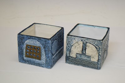 Lot 474 - Two Troika cube vases