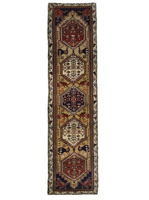 Lot 457 - Middle Eastern (Persian) wool Heriz runner