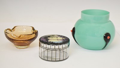 Lot 455 - Adolf Beckert (1884-1929) for Steinschönau (Czech / Bohemian) jar and cover, etc