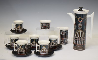 Lot 524 - Portmeirion 'Magic City' coffee service