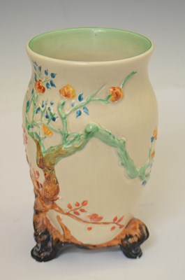 Lot 491 - Clarice Cliff 'Flowering Tree' moulded vase