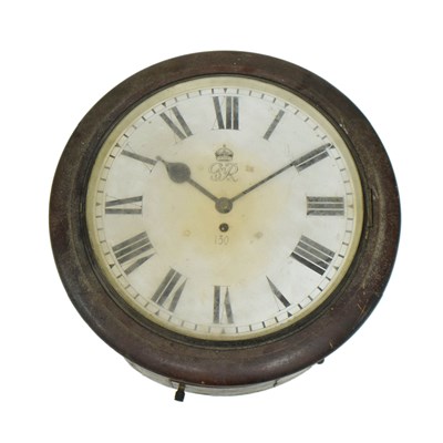 Lot 717 - Second World War era 'Government' single fusee wall clock