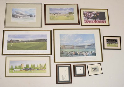 Lot 354 - Assorted cricket pictures and prints