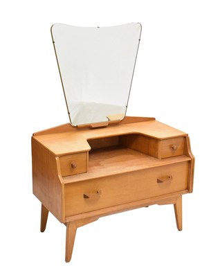 Lot 785 - G-Plan oak mirror-backed dressing table