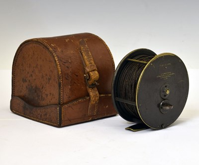 Lot 343 - Charles Farlow & Co - Patent Lever 4 1/4" alloy salmon fly reel