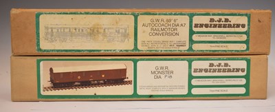 Lot 377 - D.J.B. Engineering - Two boxed 7mm Fine Scale railway model kits