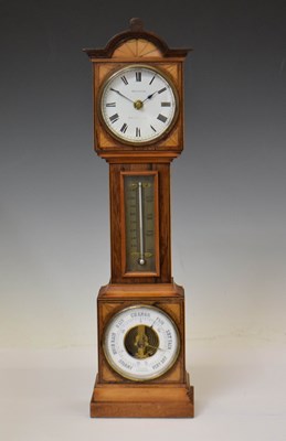 Lot 732 - Miniature longcase clock 'weather station'
