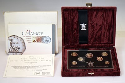 Lot 202 - Elizabeth II - Royal Mint 'All Change' silver proof coin set, 1996